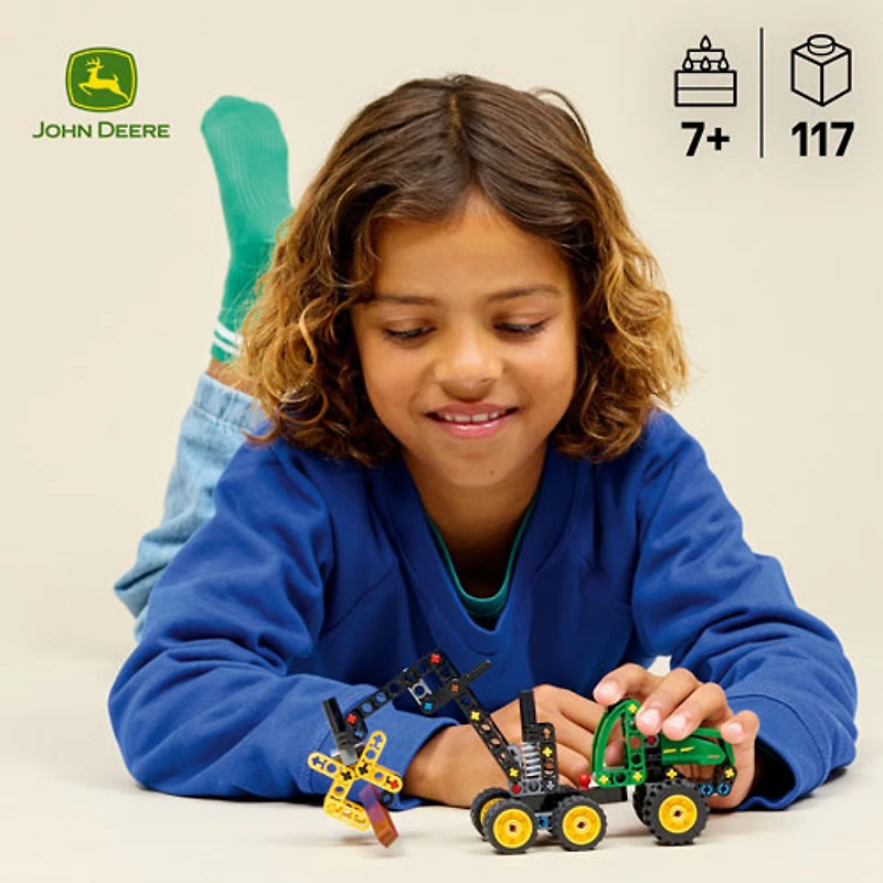 LEGO Technic : L'abatteuse-façonneuse à roues John Deere 1470H, 117 pièces (42218)
