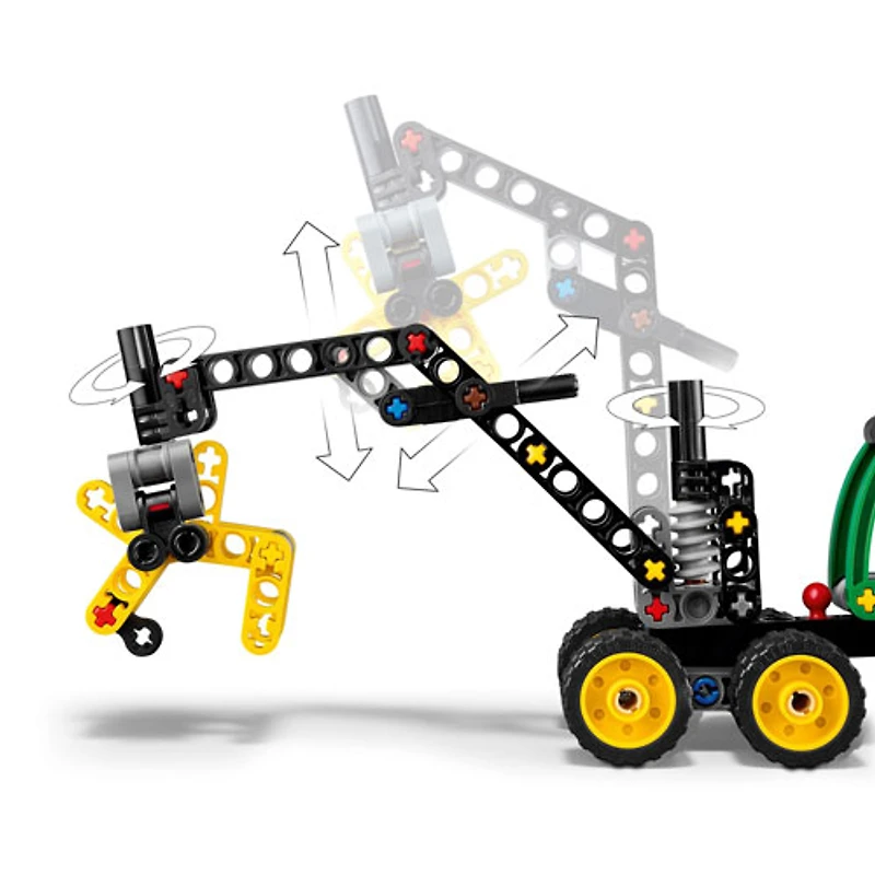 LEGO Technic : L'abatteuse-façonneuse à roues John Deere 1470H, 117 pièces (42218)