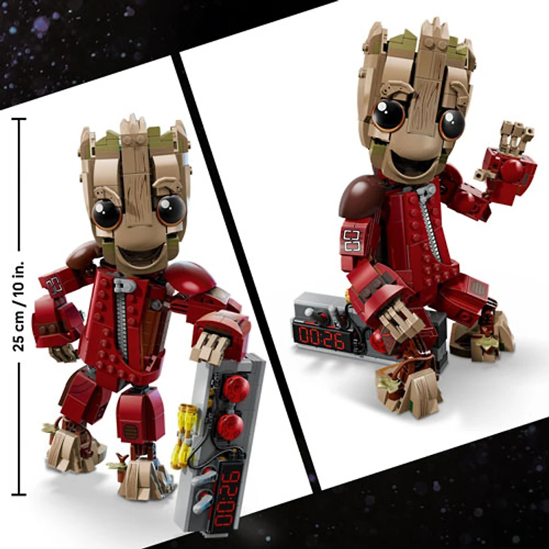 LEGO Super Heroes Marvel : Groot en combinaison de Ravageur, 604 pièces (76341)
