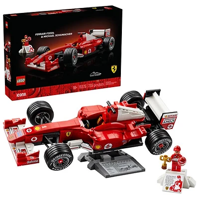 LEGO Icons: Ferrari F2004 & Michael Schumacher - 735 Pieces (11375)