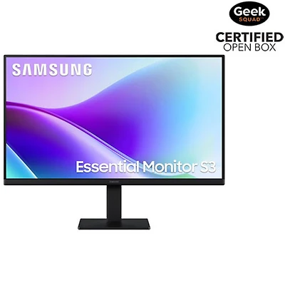 Open Box - Samsung Essential 24" FHD 120Hz 5ms GTG IPS LED Monitor (LS24F320GANXZA) - Black