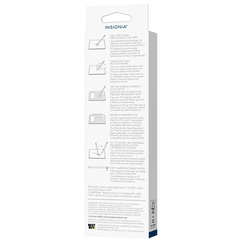 Stylet Active d'Insignia pour iPad - Blanc - Exclusivité Best Buy