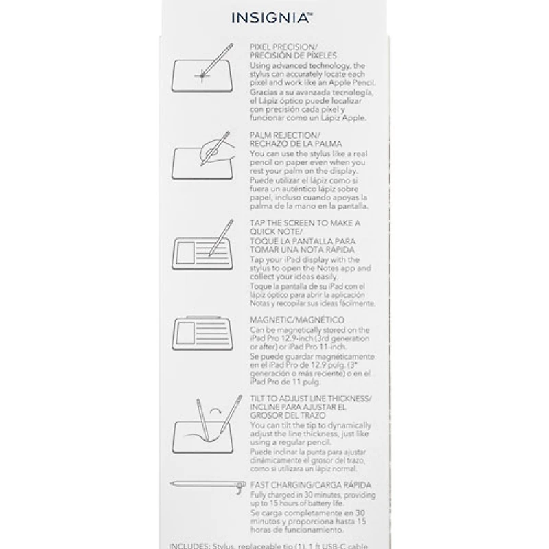 Insignia Active Stylus for iPad - White - Only at Best Buy