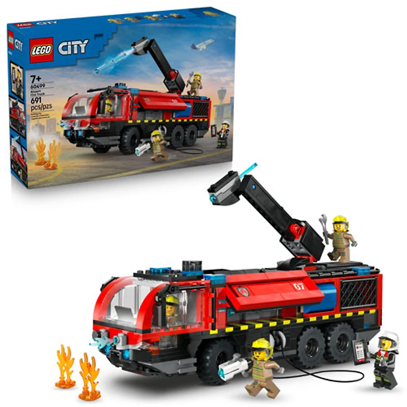 LEGO City Pompiers : Le camion de pompiers de l'aéroport - 691 pièces (60499)
