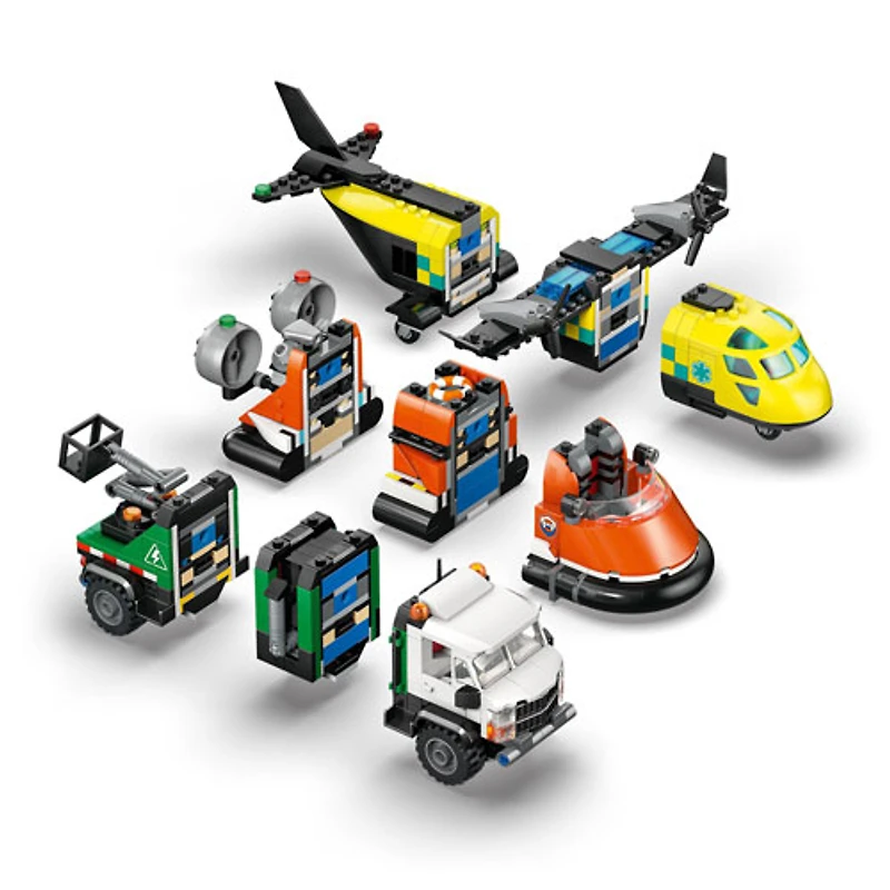 LEGO City Great Vehicles: Airplane, Truck & Hovercraft Remix - 990 Pieces (60505)