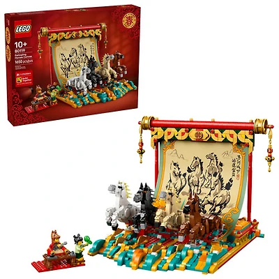 LEGO Festivals chinois : La toile de chevaux au galop - 1650 pièces (80119)