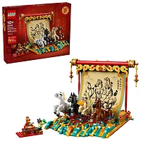 LEGO Festivals chinois : La toile de chevaux au galop - 1650 pièces (80119)