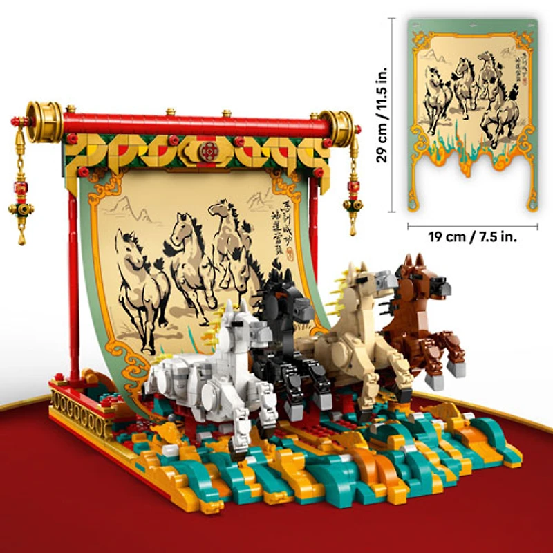 LEGO Festivals chinois : La toile de chevaux au galop - 1650 pièces (80119)