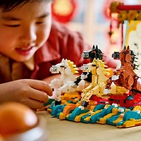 LEGO Festivals chinois : La toile de chevaux au galop - 1650 pièces (80119)