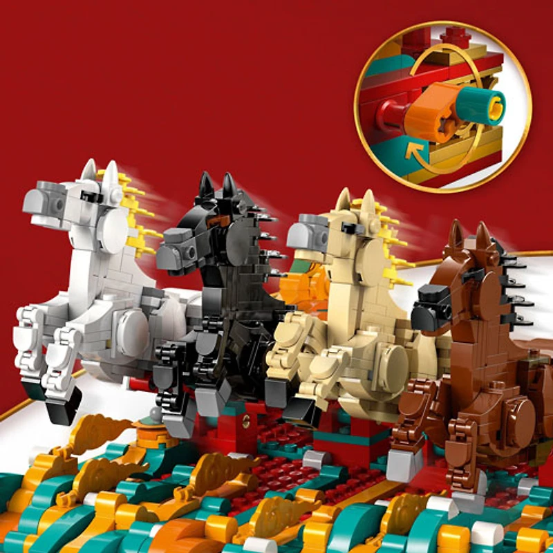 LEGO Festivals chinois : La toile de chevaux au galop - 1650 pièces (80119)