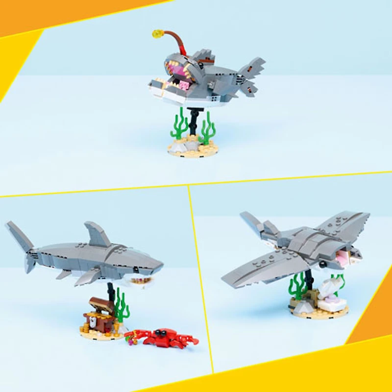 LEGO Creator : trois-en-un Le requin féroce et le coffre au trésor - 379 pièces (31381)