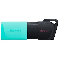 Clé USB 3.2 de 256 Go DataTraveler Exodia M de Kingston - Noir/Sarcelle