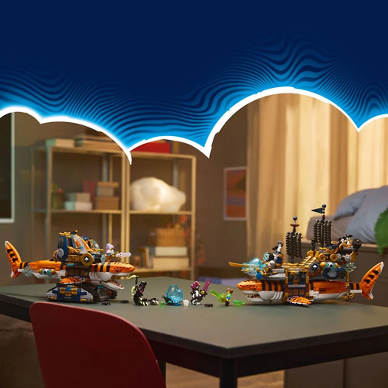 LEGO DREAMZzz : Le vaisseau d'assaut requin-tigre - 1548 pièces (71515)