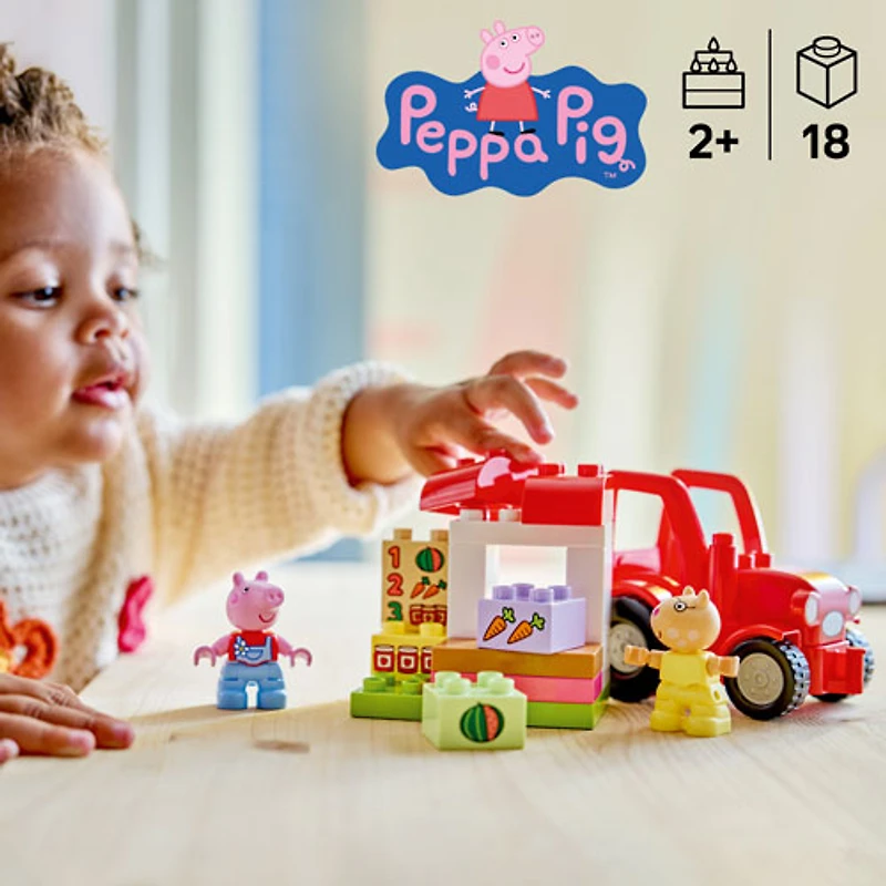 LEGO DUPLO: Peppa Pig Tractor and Market - 18 Pieces (10468)