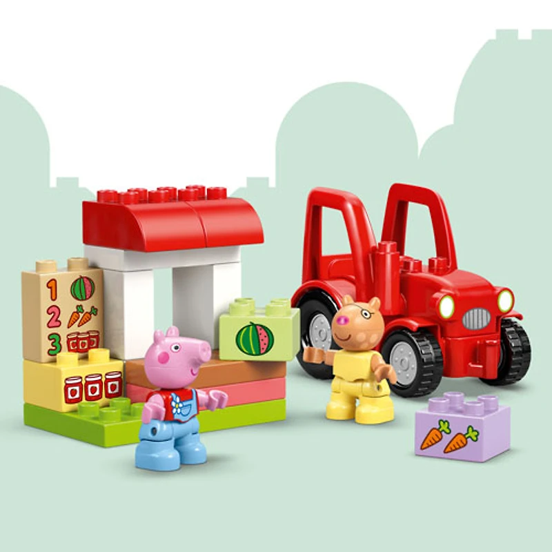 LEGO DUPLO: Peppa Pig Tractor and Market - 18 Pieces (10468)