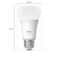 Philips Hue A19 Smart LED Light Bulb - Full - White & Colour Ambiance