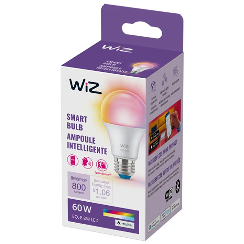 Ampoule DEL intelligente A19 de WiZ - Ambiance blanche