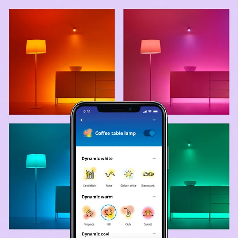 Ampoule DEL intelligente A19 de WiZ - Ambiance blanche