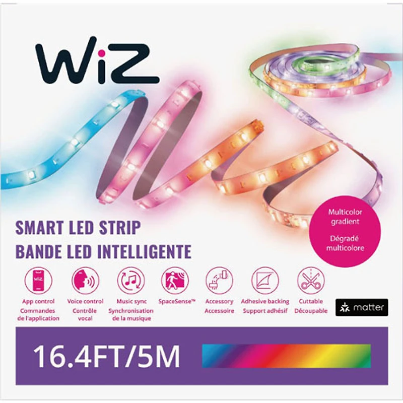 WiZ RGBIC Smart LED Light Strip - 5m (16.4 ft) - Multi-Colour