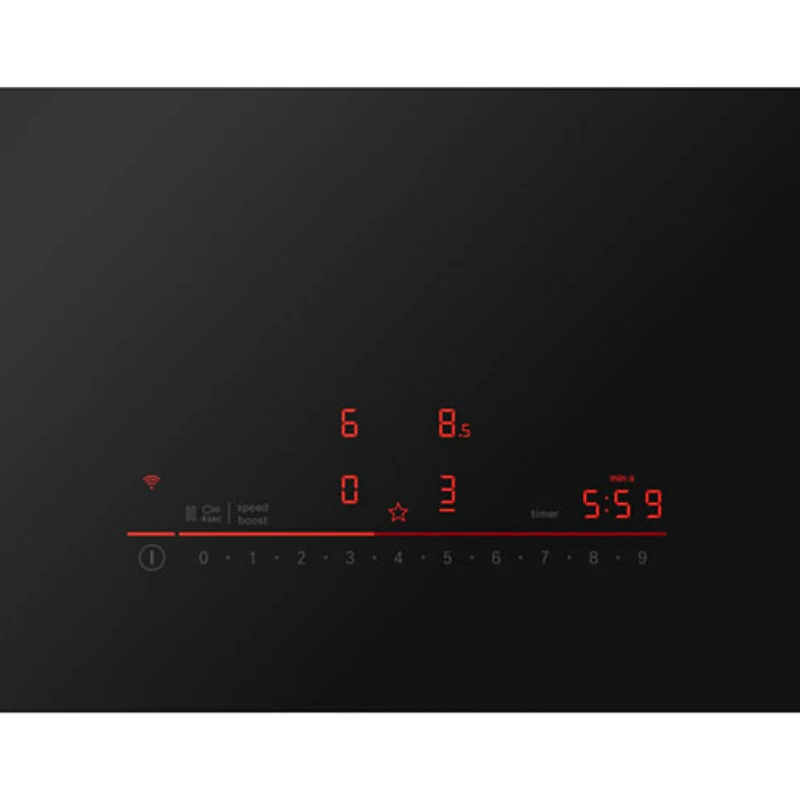 Surface de cuisson à induction de 30 po à 4 éléments de la série 500 de Bosch (NIT5063UC) - Noir