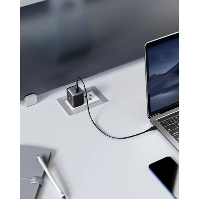 Anker Nano II 65W USB-C Wall Charger with USB-C to USB-C Cable