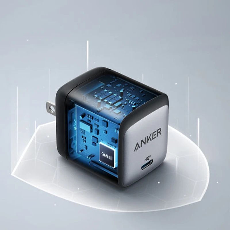 Anker Nano II 65W USB-C Wall Charger with USB-C to USB-C Cable