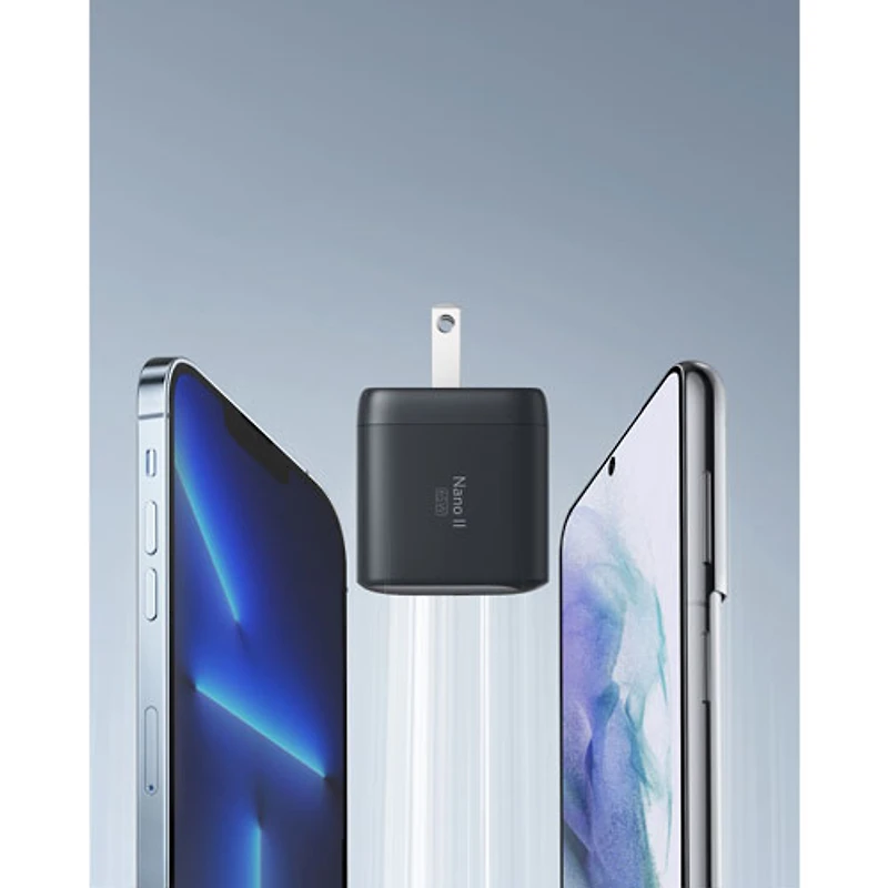 Anker Nano II 65W USB-C Wall Charger with USB-C to USB-C Cable