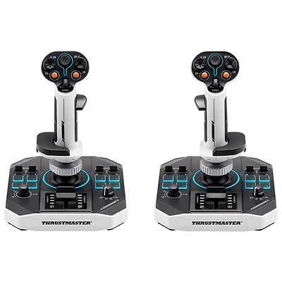 Deux manches à balai de simulation spatiale Sol-R 2 HOSAS de Thrustmaster