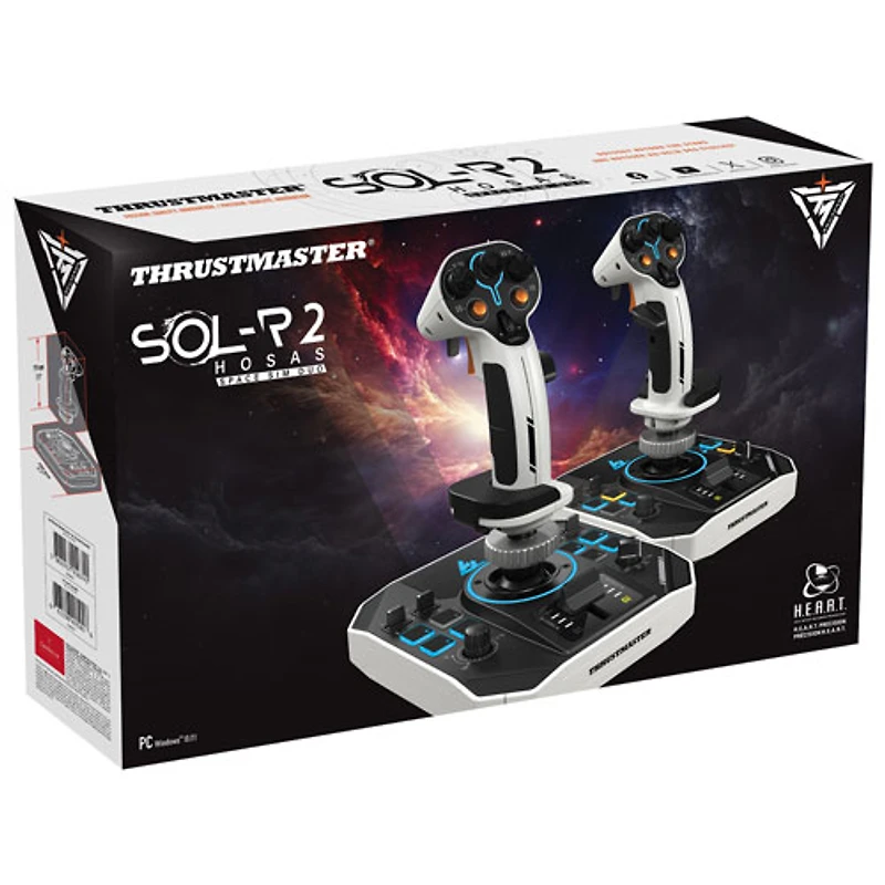 Deux manches à balai de simulation spatiale Sol-R 2 HOSAS de Thrustmaster
