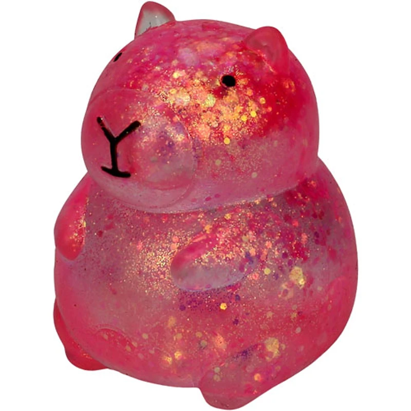 Capybara Glitter Squeeze Ball - 1 Assorted