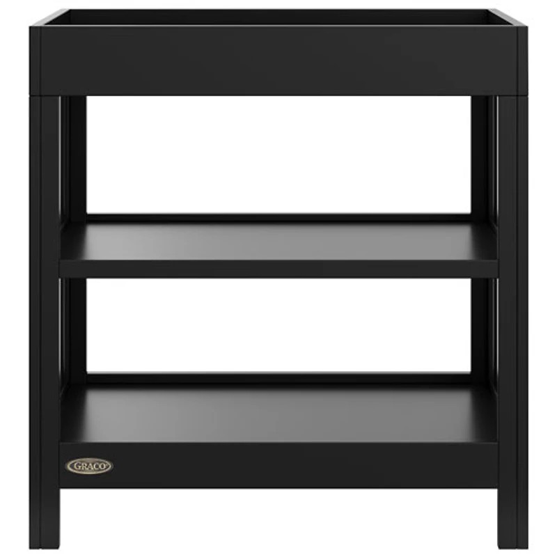 Table à langer à 2 tablettes Teddi de Graco avec coussin à langer - Noir