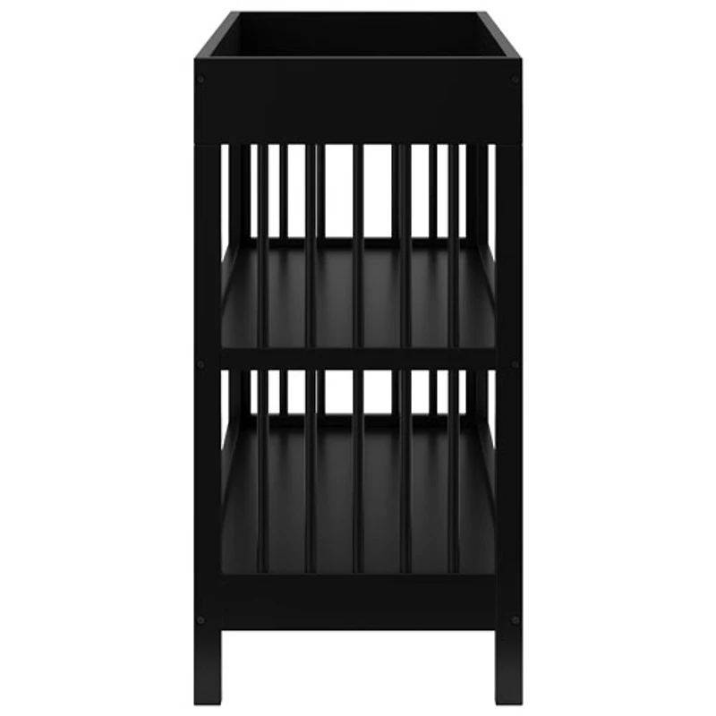 Table à langer à 2 tablettes Teddi de Graco avec coussin à langer - Noir