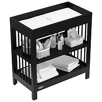 Table à langer à 2 tablettes Teddi de Graco avec coussin à langer - Noir