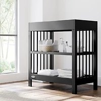 Table à langer à 2 tablettes Teddi de Graco avec coussin à langer - Noir