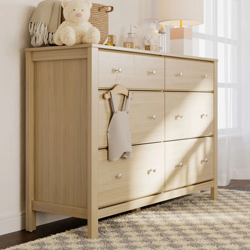 Storkcraft Horizon 6-Drawer Kid Dresser - Driftwood