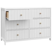 Commode à 6 tiroirs Teddi de Graco pour enfants - Blanc