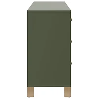 Commode à 6 tiroirs pour enfants California de Storkcraft - Olive avec bois flotté