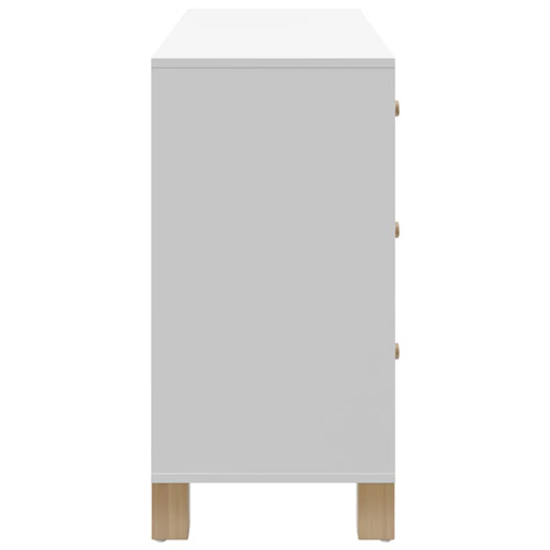 Commode à 6 tiroirs pour enfants California de Storkcraft - Blanc avec bois flotté