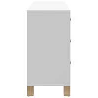 Commode à 6 tiroirs pour enfants California de Storkcraft - Blanc avec bois flotté