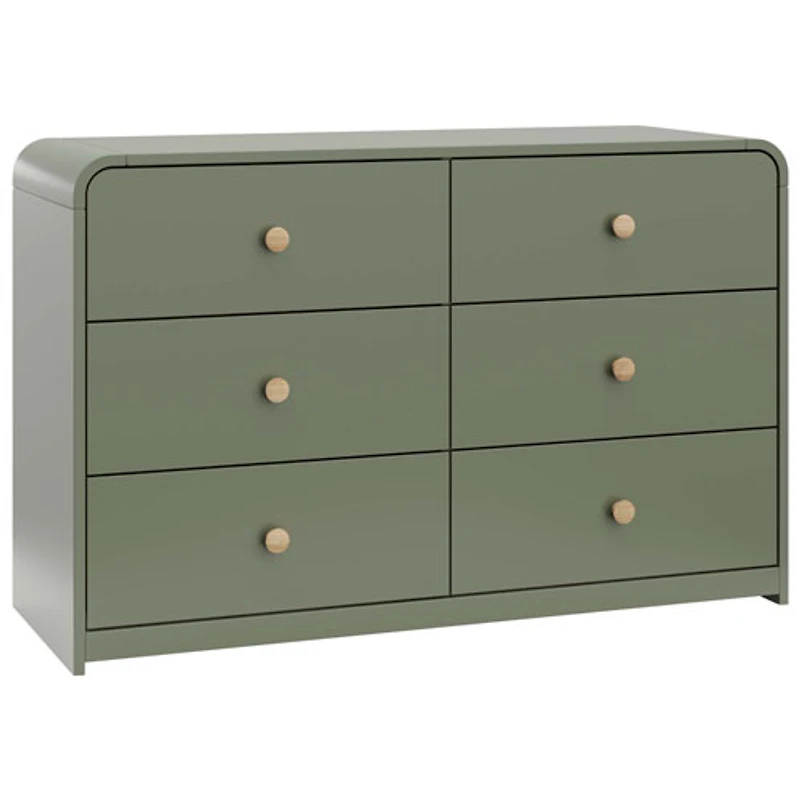 Commode à 6 tiroirs pour enfants Santos de Storkcraft - Olive