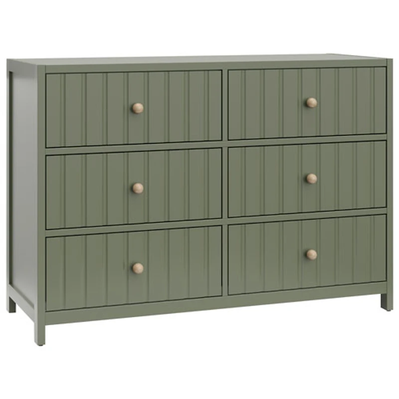 Graco Teddi 6-Drawer Kid Dresser - Olive