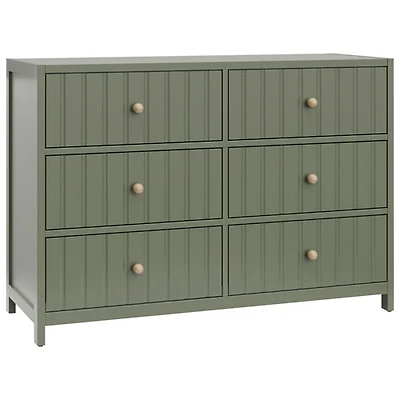 Graco Teddi 6-Drawer Kid Dresser - Olive