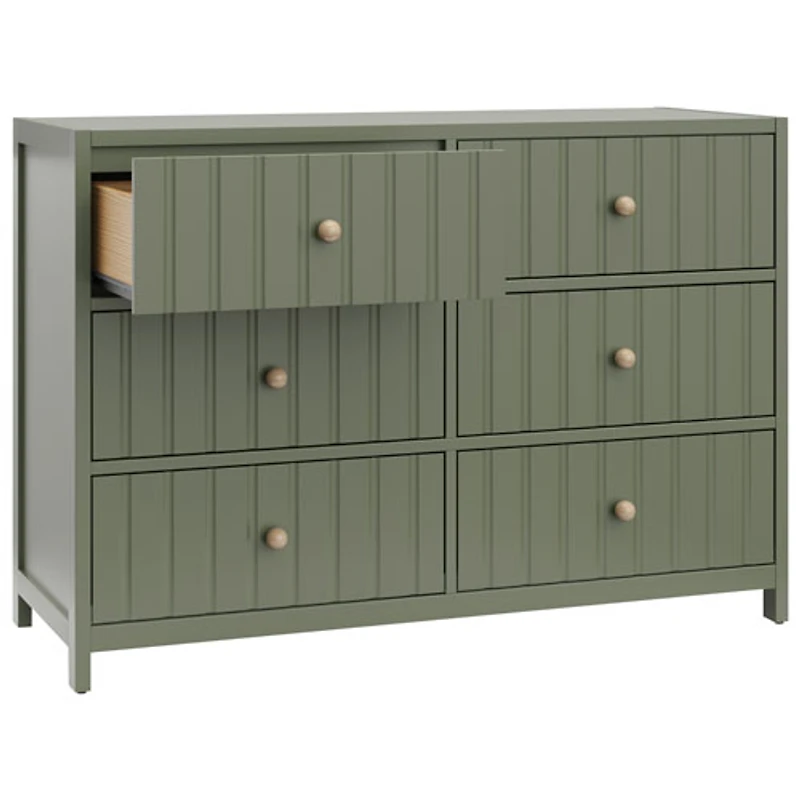 Graco Teddi 6-Drawer Kid Dresser - Olive