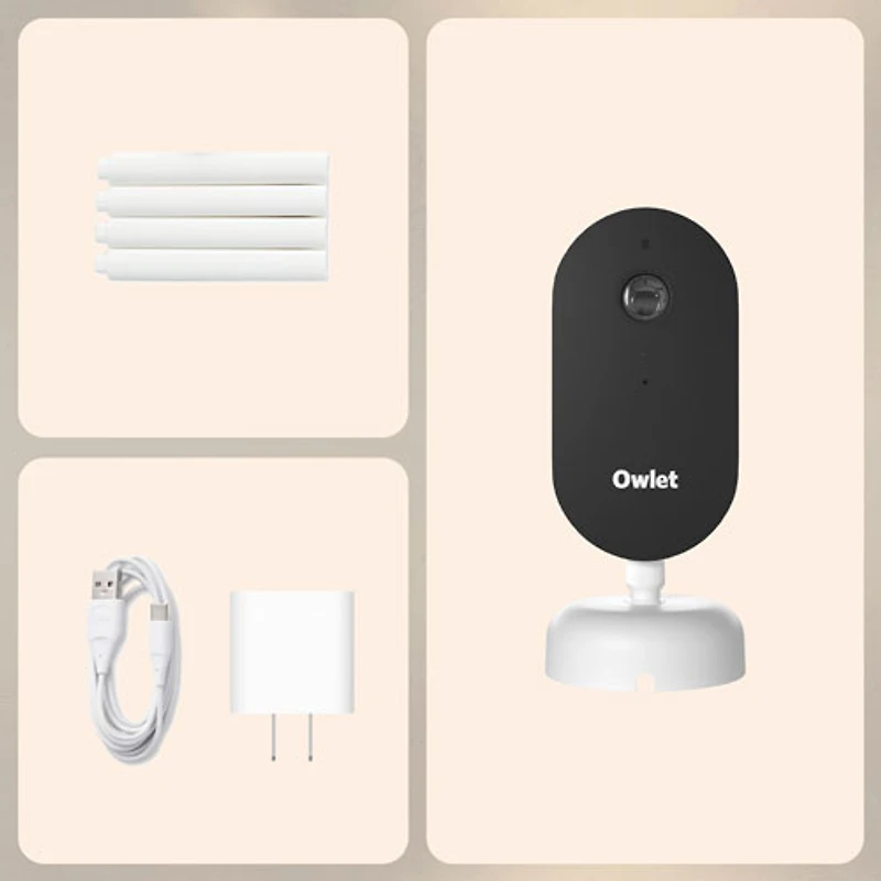 Interphone de surveillance Dream Sight avec communication bidirectionnelle d'Owlet (BC03NWUCN) - Blanc