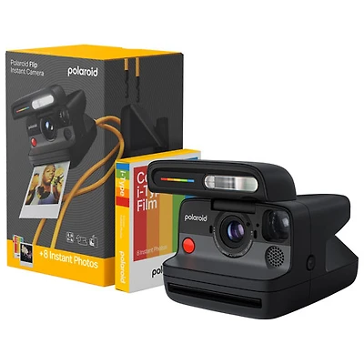 Appareil photo instantané Flip de Polaroid avec films - Noir