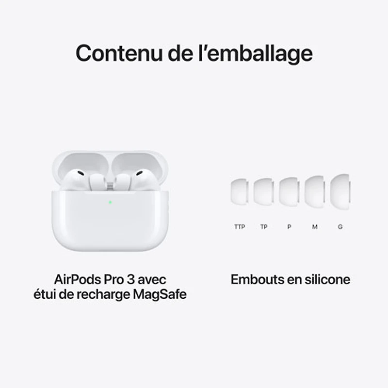 Apple AirPods Pro 3 Noise Cancelling True Wireless Earbuds with MagSafe Charging Case