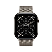 Apple Watch Series 11 (GPS + Cellular) 46mm Natural Titanium Case with Natural Milanese Loop