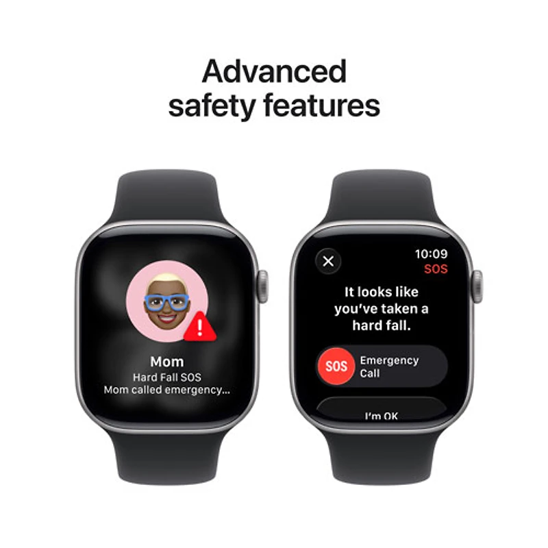 Apple Watch Series 11 (GPS) 42mm Space Grey Aluminum Case with Black Sport Band