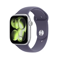 Apple Watch Series 11 (GPS) 46mm Silver Aluminum Case with Purple Fog Sport Band