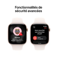 Apple Watch Series 11 (GPS) 42mm Rose Gold Aluminum Case with Light Blush Sport Band